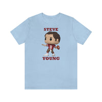 Steve Young San Francisco 49ers, Soft Cotton Bella and Canvas Short Sleeve Tee shirt