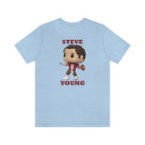 Steve Young San Francisco 49ers, Soft Cotton Bella and Canvas Short Sleeve Tee shirt
