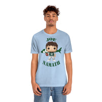 Joe Namath New York Jets, Soft Cotton Bella and Canvas Short Sleeve Tee shirt