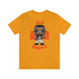 Jim Brown Cleveland Browns, Soft Cotton Bella and Canvas Short Sleeve Tee shirt