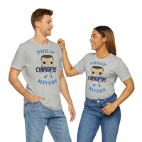 Philip Rivers L.A Chargers, Soft Cotton Bella and Canvas Short Sleeve Tee shirt
