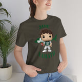 Joe Namath New York Jets, Soft Cotton Bella and Canvas Short Sleeve Tee shirt