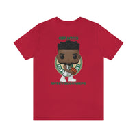 Giannis Antetokounmpo Milwaukee Bucks , Soft Cotton Bella and Canvas Short Sleeve Tee shirt
