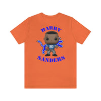 Barry Sanders Detroit Lions, Soft Cotton Bella and Canvas Short Sleeve Tee shirt