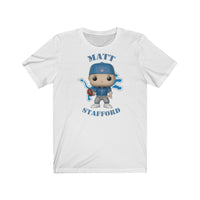 Matt Stafford Detroit Lions, Soft Cotton Bella and Canvas Short Sleeve Tee shirt