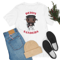 Deion Sanders Atlanta Falcons, Soft Cotton Bella and Canvas Short Sleeve Tee shirt