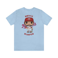 Bryce Harper Washington Nationals, Soft Cotton Bella and Canvas Short Sleeve Tee shirt