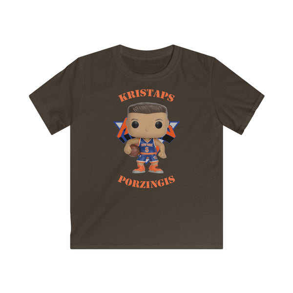 Kristaps Porzingis New York Knicks, Kids Gildan Softstyle Tee Shirt