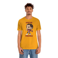 Steve Young San Francisco 49ers, Soft Cotton Bella and Canvas Short Sleeve Tee shirt