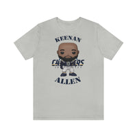 Keenan Allen L.A Chargers, Soft Cotton Bella and Canvas Short Sleeve Tee shirt