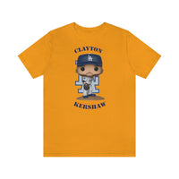 Clayton Kershaw L.A Dodgers, Soft Cotton Bella and Canvas Short Sleeve Tee shirt
