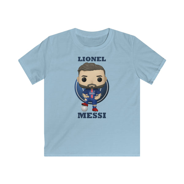 Lionel Messi Paris Saint Germain, Kids Gildan Softstyle Tee Shirt